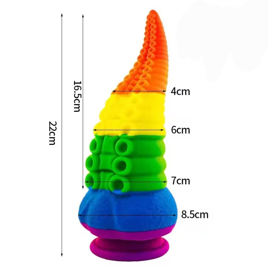 Rainbow Octopus Dildo