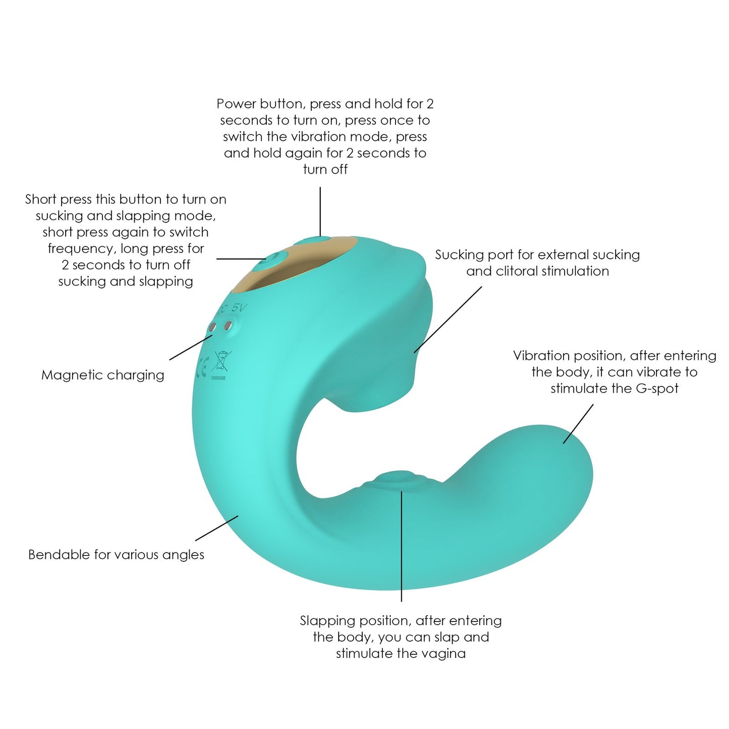 Amanda G-spot Suction Vibrator