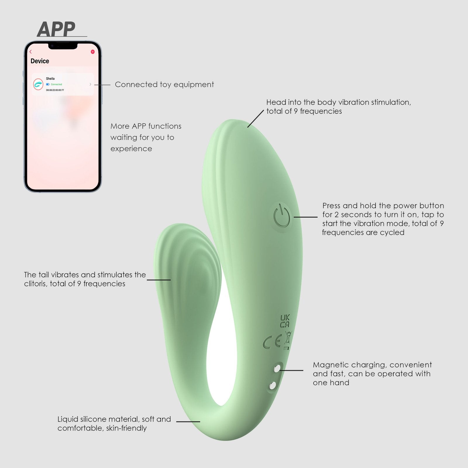 Sheila App Controlled Vibrator